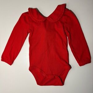 Red Long Sleeve Baby One Piece